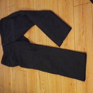 Casual men's Black FLAT Front PANTS EUC 36/31 1/2". Cotton/Spandex Blend